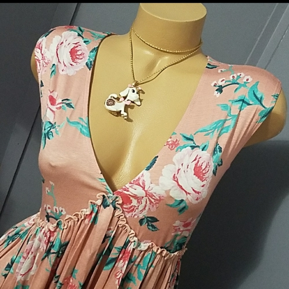 Adorable oversized Floral boho dress - Picture 4 of 6